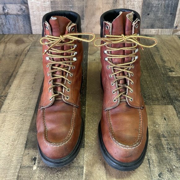 Red Wing 404 Moc Toe Supersole Work Boots Mens 13 B - Picture 6 of 12